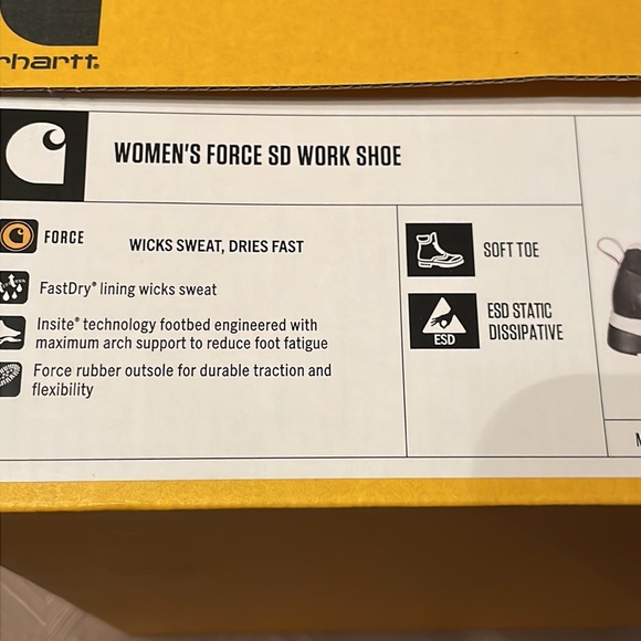 Carhartt Force 3" SD 35 Soft Toe Work Shoe Size 9.5M NIB - Picture 11 of 13